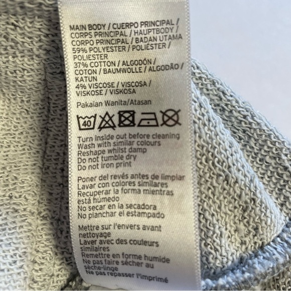 Ivy Park by Beyoncé Grey Oversized Short Sleeve Hoodie Size Small - Picture 9 of 13